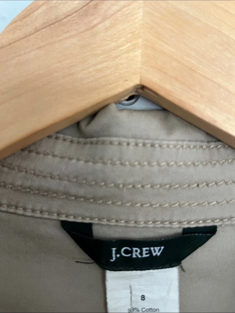 J. Crew Khaki Utility Jacket with Waist Ties - Women